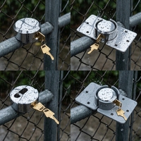 Cadenas à disque en acier chromé de 73 mm, anti-effraction, sans clé, pour porte de remise de fourgonnette, vente en gros OEM