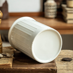 Portautensilios de Cerámica Vintage, Organizador de Cuchillos, Tenedores y Cucharas, Recipiente de Almacenamiento de Vajilla para Cocina, Contenedor de Herramientas de Escritorio - Product Image 4