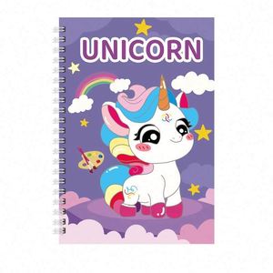 Cheap Custom Wholesale High Quality Spiral Hard Cover Cardboard <b>Animal</b> Theme Kids Coloring Books Built-in Paint Palette - Product Image 5