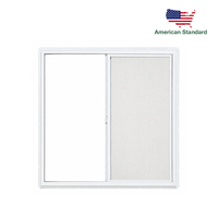 Fenêtre coulissante anti-moustiques en vinyle NFRC résistante aux ouragans, fenêtre en PVC UPVC avec qualité standard américaine