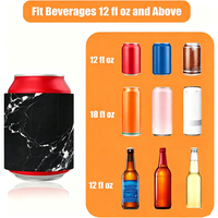 Sacs isothermes personnalisables en néoprène pour boissons, minces, pour bouteilles de bière, avec sublimation, isolants pour canettes, logo personnalisé
