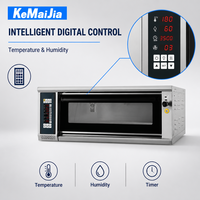 Four à vapeur commercial KP07A-12 à un seul étage, double plateau, 8600W, en acier inoxydable, pour la cuisson de pizzas et de pains