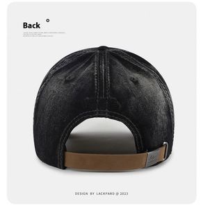 Casquettes de baseball unisexe en gros, nouveau style, à calotte rigide, avec logo personnalisé, broderie 3D, lettres en jean, tendance, pour l'extérieur, décontractées et courantes - Product Image 5