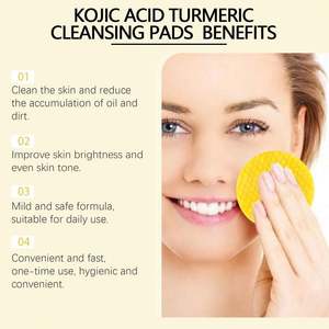 Almohadilla de ácido de cúrcuma Eelhope para una hidratación facial Suave, cuidado y limpieza de la piel refrescante - Product Image 4