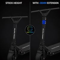 Extension de Guidon pour Trottinette Carbonrevo Dualtron, Résistante à l'Usure, Installation Facile, Durable et Légère