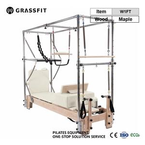 Machine de Pilates Reformer Cadillac 2-en-1 en bois, modèle Low Leg, avec <span class=keywords><strong>tour</strong></span> complète, pour studio commercial - Product Image 3
