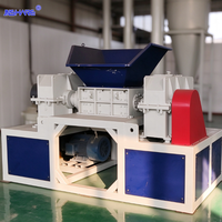 Broyeur à double arbre avec boîte de vitesses, haute productivité pour le recyclage des déchets de biomasse, de bois, de paille et de plastique PP