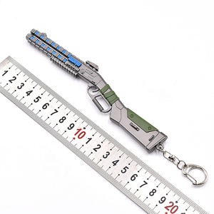 Offre Spéciale 16cm fusil de chasse modèle porte-clés de légendes <span class=keywords><strong>APEX</strong></span> personnalisé métal pistolet porte-clés Souvenir porte-clés pendentif pour la décoration - Product Image 5