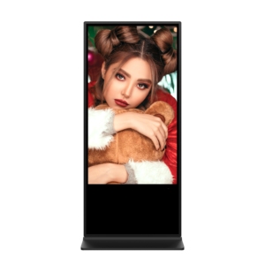 ป้ายดิจิทัล 55 นิ้ว แบบตั้งพื้นบางเฉียบ เครื่องเล่นโฆษณาหน้าจอสัมผัส LCD คีออสก์ HD-55F-T ป้ายดิจิทัล 55 นิ้ว - Product Image 1