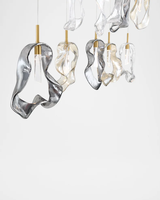 Villa Duplex Lustres Suspendus Plafond Lustre En Verre Cristal pour Salon Escaliers
