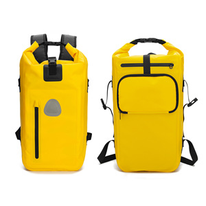 Sac à dos flottant réfléchissant personnalisé pour le cyclisme et la randonnée, à enroulement, imperméable, doublure en PVC, pliable, robuste, sac de rangement pour vélo, sac étanche - Product Image 1