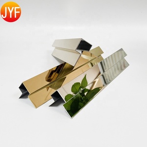 Jyf10018 Interno In Acciaio Inox Angolo Bordo Rotondo <span class=keywords><strong>Piastrelle</strong></span> Trim In Ottone Quadrato In Metallo Bordo <span class=keywords><strong>Piastrelle</strong></span> Assetto <span class=keywords><strong>per</strong></span> la decorazione di interni - Product Image 2