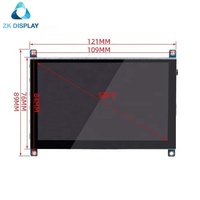 ZKDisplay 5 İnç Kapasitif Dokunmatik Monitör 800x480 IPS Panel LCD Dokunmatik Ekran, USB Arayüzlü Raspberry Pi 3/4 Model B için