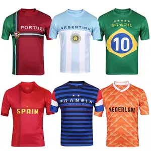 Groothandel Prijs In Voorraad Heren Voetbal Jersey Aangepaste Sublimatie Logo Goedkope Voetbal Uniformhot Verkoop Producten