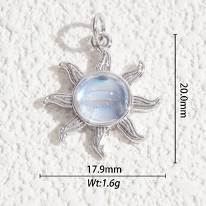 Crystal Pendant Charms Faceted Heart Shape Bezel Setting Single Hole DIY Jewelry Accessories Unisex Everyday Wear - Product Image 3