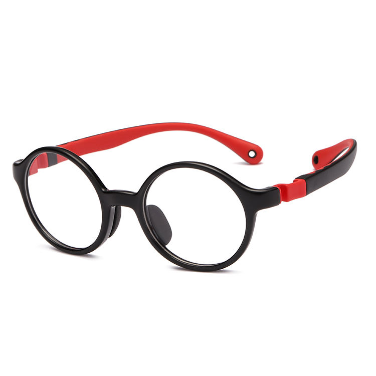 Customized Kids Flexible Soft Detachable Rubber Optical Frame Silicon  Glasses with Rope Anti Drop Eyewear