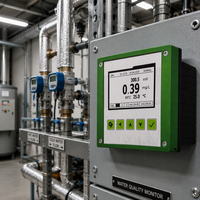 Le testeur de dureté de l'eau en ligne GREENPRIMA convient à la mesure de l'eau utilisée dans les produits pharmaceutiques, les chaudières et la climatisation
