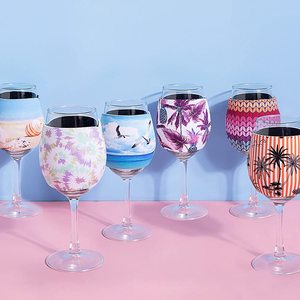 Manchons de support de refroidisseur de verre à vin de glace isolés en néoprène avec logo personnalisé promotionnel - Product Image 6