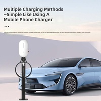 Nouvelle station de recharge portable TSX Q7-01US 7kW compatible avec les chargeurs muraux pour véhicules électriques, avec protection IP66/IP55, recharge rapide à domicile, 80-265V, câble de 5m