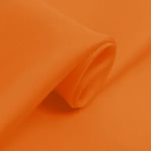 100% الحرير الخالص 8 مللي متر الحرير Habotai نسيج 45 "عرض NO.05 اللون البرتقالي المحمر من الصين