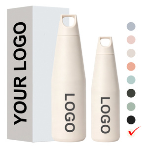 Bouteille d'eau isotherme personnalisée IDEA GIFT avec logo, sans BPA, réutilisable, en acier inoxydable, pour cadeaux promotionnels - Product Image 1