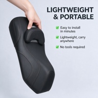 Coussin de siège et dossier en mousse à mémoire de forme pour moto, amélioration universelle du confort pour motos, scooters et cruisers