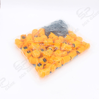 SQX 50PCS Boutons poussoirs métalliques pour machines d'arcade et flipper Jamma, modèle Mario-01, 110/220V, résistants aux intempéries, anglais 1