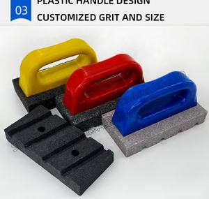 حصى مخصصة مقبض بلاستيكي شحذ حجر OEM دعم كتلة طحن الطوب فرك - Product Image 5