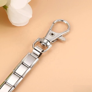 Porte-clés tendance pour femmes et hommes, amovibles, couleurs rose, violet, or, pendentif breloque italienne, maillons de 9 mm pour la création de bijoux DIY - Product Image 3