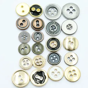 Customized shirt men's 18L 11mm zinc alloy metal denim clothing buttons buttons for clothing