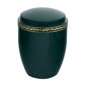 Black Cremation Urn Round <b>Keepsake</b> Cinerary Urn Decorative <b>Ashes</b> Container <b>for</b> Home Memorial Use - Indian Home Crafts - Product Image 1