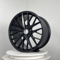 Jantes en alliage de luxe Black Samurai 21 pouces 5x130 PCD ET69 CB71.56 Noir brillant concave profond pour Porsche Cayenne 9YA