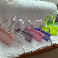 Sac fourre-tout transparent en TPU avec fermeture éclair, grande capacité, pour ordinateur portable, sac à bandoulière pour femme, idéal pour l'été