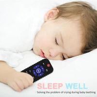 Mainan Gigitan Bayi Silikon Bentuk Remote TV Lembut untuk Anak Laki-laki Perempuan Ramah Lingkungan & Fitur Sensorik Hadiah Bayi