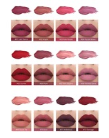 Set Lipstik Cair Matte 6 Pcs dengan Logo Custom, Tahan Lama, Melembapkan, Set Rias Wajah, Perlengkapan Hadiah, Set Lip Gloss Anti Air