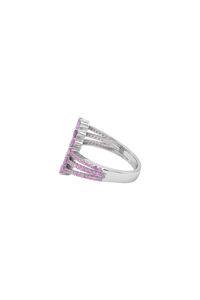 Bague saphir rose en argent sterling 92,5 KLSR-11750 - Product Image 4