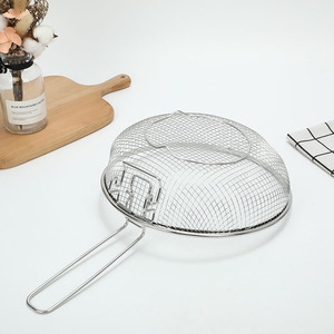 Stainless Steel Frying Basket With Handle 1029-10 Reusable Oil Drainer For French Fries Meat Chunks Fried Foods Fryer - Product Image 2