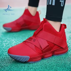 High Quality fashion mesh Breathable comfortable big kids sneakers non-slip sport Men casual basketball style shoes