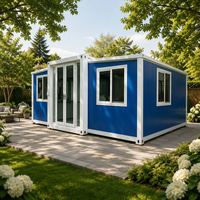 Maison conteneur préfabriquée extensible de 20 pieds et 40 pieds prête à être expédiée, à vendre, livraison rapide, mini-maison préfabriquée 3, 4 ou 5 chambres