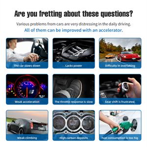 Contrôleur d'accélérateur numérique pour voiture F2 amélioré avec écran LCD, 9 niveaux de pédale, électronique automobile de pointe, modèle 2026 mis à jour - Product Image 3