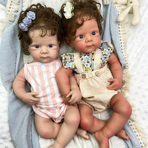 ตุ๊กตาเด็กผู้หญิงรีบอร์นแบบซิลิโคนเต็มตัวขนาด 20 นิ้ว รุ่น Bettie ผมสีน้ำตาล แกะสลักอย่างละเอียด บรรเทาความเหงา ใช้สำหรับถ่ายภาพและตกแต่ง - Product Image 1