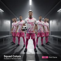 Uniformes de Fútbol Personalizados para Hombre, Equipación de Fútbol Local/Visitante, Digital, 100% Poliéster, Secado Rápido, Servicio OEM
