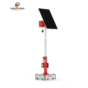 Remolque de Vigilancia Móvil Solar con Cámara CCTV para Construcción en Sitio, Disponible en Stock - Product Image 3