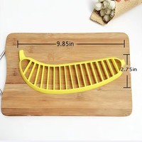 Pemotong Pisang - Pemotong Buah dari Baja Tahan Karat untuk Irisan Cepat & Rata