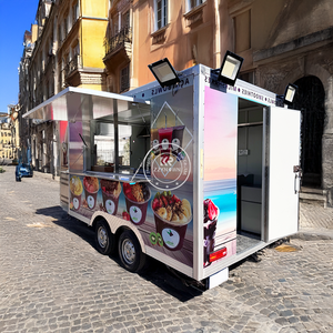 Camion de restauration rapide pour bols d'açaï, camion de crème glacée mobile et chariot à smoothies, remorque en aluminium à vendre aux États-Unis - Product Image 4