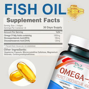 Grosir <span class=keywords><strong>Omega</strong></span> <span class=keywords><strong>3</strong></span> softgel melindungi kesehatan kardiovaskular vitamin diet suplemen mendukung fungsi tidur EPA DHA softgel - Product Image 2