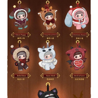 100% Asli MayMei Winter Weird Vinyl Plush Keychain Series Blind Box, Kotak Lengkap, Figur Koleksi, Mainan Trendi