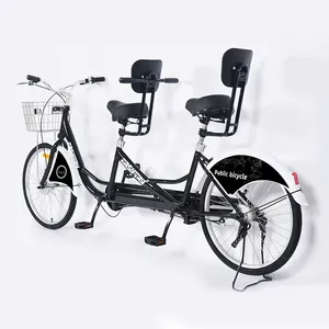 אחת מהירות גבוהה פחמן פלדת מסגרת 2-מושב 24 ''אופני נסיעות אופניים