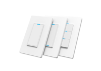 Interrupteur manuel WiFi Tuya 3 voies, contrôleur à bouton-poussoir US pour l'application Smart Life avec panneau intelligent manuel, compatible avec Alexa