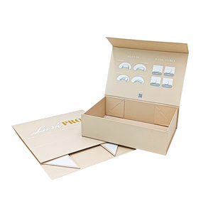 Caja de Embalaje Magnética Negra Grande Personalizada Reciclable con Tapa Cerrada, Grabado en Relieve, Laminación Mate, Forro de Esponja, Logotipo Impreso, Cajas de Regalo - Product Image 2